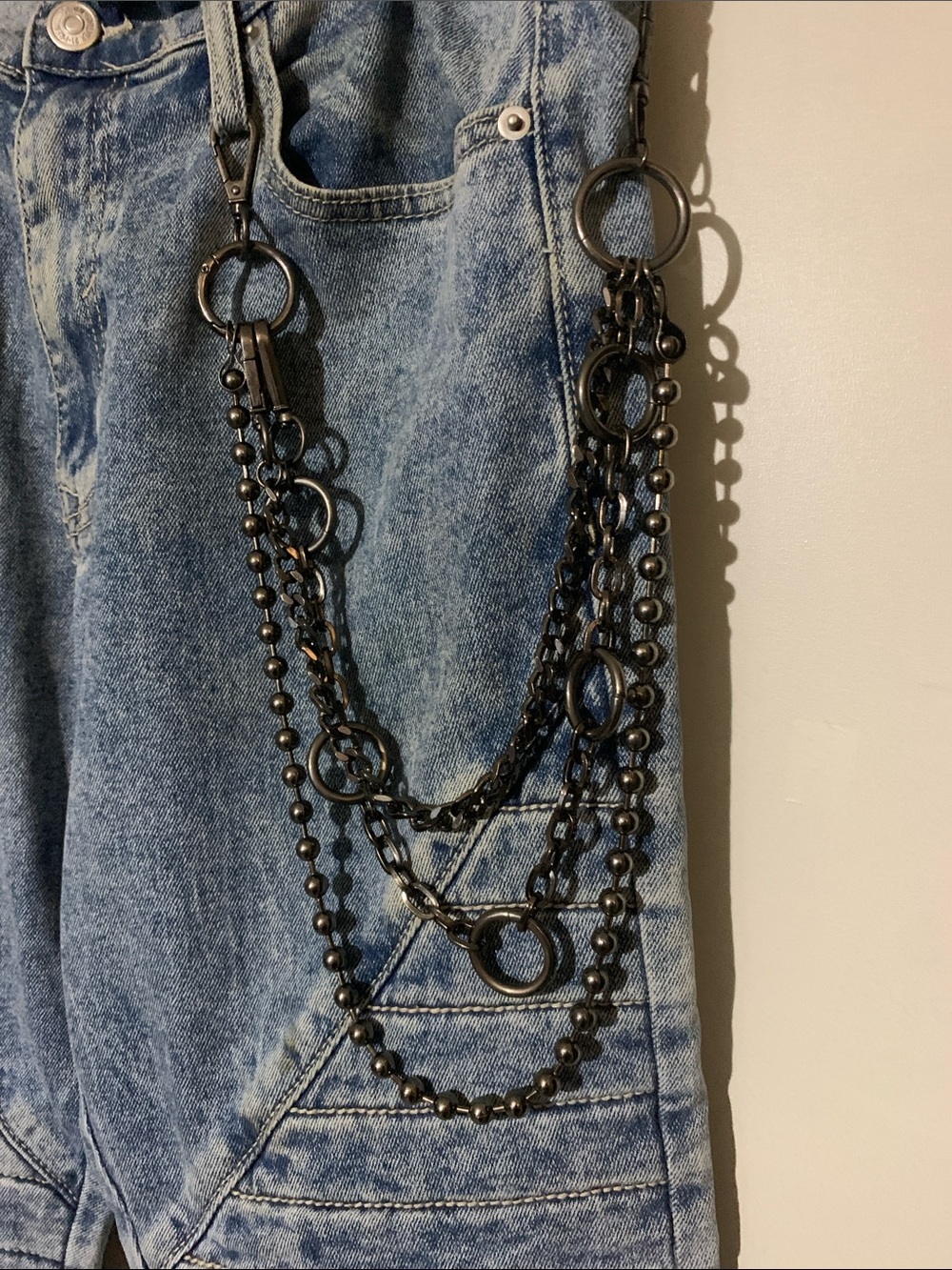 Forever 21 Black and Blue Skinny Jeans Label - Picture 3 of 5